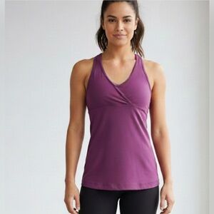 Lululemon Deep V Purple Tank Top